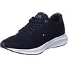 Tommy Hilfiger Sneakers da Runner Uomo Lightweight Scarpe Sportive, Blu (Desert Sky), 40 EU