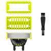 SHANHUHAI Set da 4 pezzi Lamette da barba lame di ricambio in acciaio inossidabile resistente per radere regolare e rifinire per La maggior parte dei modelli