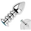NSKRKOW Plug Anale Sex toys Plug Analesex Kit, Dildo Anal Plug in Donne Plug Anali Sexytoysys Donne Uomo, Plug Anale-dilatatore Donna Sex Toy Butt Plug Metallo Sexy Shop Toys Plug Anal Piccolo