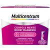 Multicentrum Corpo & Mente, Boost Magnesio Integratore Alimentare per adulti, con 3 fonti di Magnesio, Vitamina B6, per ridurre stachezza fisica e mentale, 30 bustine orosolubili