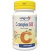 LongLife® C complex 500 | Vitamina C 500 mg a rilascio graduale | Con bioflavonoidi da agrumi e quercetina | Difese immunitarie | Fino a 2 mesi di trattamento | Vegano e senza glutine