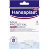 Hansaplast Cerotti impermeabili AQUA PROTECT XXL, Cerotti medicazione waterproof con elevato potere adesivo, Trasparenti, traspiranti e flessibili, 1 confezione da 5 pezzi 8 x 10 cm