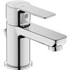 Duravit D-Code Mitigeur monocommandé pour lavabo S FreshStart et Minusflow, avec garniture d'écoulement, DC1013001010, DC1013001010, Colorazione: Cromo lucido