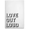 A.S. Création WTD DD133082 - Stampa su tela, motivo: Love Out Loud, colore: bianco, nero, 40 x 60 cm