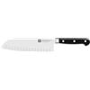 ZWILLING Coltello Santoku, Lunghezza Lama 18 cm, Lama Larga, Acciaio Inox Speciale/Impugnatura in Plastica, Professional S