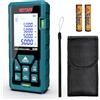 KEYTAPE Misuratore Distanza Laser DT50 Telemetro Laser 50M, Memorizza 20 Set di Dati, Display LCD Retroilluminato, Misura Pitagora
