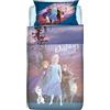 O&N Spa Parure Copripiumino Completo Lenzuola Avengers Frozen Spiderman Disney Letto Singolo 100% Puro Cotone Bambini Supereroi Set Lenzuolo Sacco Federa Camera Piazza Biancheria Cameretta (Frozen)