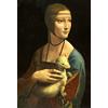 LegendArte - Stampa su tela - La Dama Con L'Ermellino - Leonardo da Vinci - Quadro su Tela, Decorazione Parete cm. 60x80