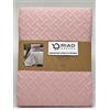 Riad Arredo Trapuntino Matrimoniale Minimal Tinta Unita Primaverile Estivo Leggero 250x250 cm - Copriletto Trapuntato in Morbida Microfibra - Vision Rosa Antico