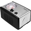 MEDION Gelatiera MD 18387, Gelatiera autorefrigerante elettrica in alluminio, Gelatiera con compressore, Macchina per gelato, yogurt e sorbetto con capacità 1,5 L