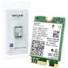 WAVLINK Scheda Wireless WiFi 7, Modulo di rete tri-banda BE200 M.2 NGFF da 8774 Mbps con Bluetooth 5.4, MU-MIMO, WPA3, Supporto per Computer Portatili Windows 10/11 (64 bit), Non Supportato AMD