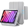 ESR Cover per iPad Mini A17 Pro,iPad Mini 7a/6a Gen(2024/2021), ProSottile, Supporto Trifold a due Modalità, Resistente Aggancio Magnetico, Protezione Durevole, Supporto per Pencil Pro/USB-C, Grigio