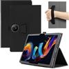 MEMELOKA Custodia per TCL Tab Nxtpaper 11 Plus 11.5 Pollici, Leggera e Sottile Custodia in Pelle PU con Cinturino da Polso, Morbido Cover con Auto Svegliati/Sonno[Funzione di Supporto], Nero
