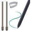 sciuU [2 pezzi] Punte in Lega di Titanio compatibile con Samsung Galaxy Tab S9 / S7 / S8 / Smartphone Galaxy S22 / Galaxy S23 Ultra Pen Stylus, Metallica Punta di Ricambio per Stylus Stili Stilo