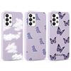 Yoedge 3 Pezzi Custodia per Samsung Galaxy A53 (5G) 6,5, TPU Silicone Custodia Morbida Case con Disegni Fantasia aesthetic,Antiurto Protettiva Originale Cover per Samsung A53 (5G), Farfalla