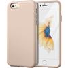 JETech Cover in Silicone per iPhone 6s/6 4,7 Pollici, Custodia Protettiva con Tutto Il Corpo Tocco Morbido setoso, Cover Antiurto con Fodera in Microfibra (Oro)