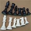 VGEBY Chessmen Set, Plastic International Chess Game, 77 mm, 32 pezzi, gioco di scacchi, giochi educativi, regalo perfetto, per adulti e bambini, a casa, a scuola o in ufficio