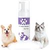 Aomig Shampoo per Lavaggio a Secco per Animali Domestici, Shampoo Senza Risciacquo per Cani e Gatti, Shampoo Antiodore, ingredienti naturali, Lavaggio Veloce Senza Acqua, Allevia Prurito, 150 ml