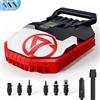 GICLE Pompa 22PSI SUP, pompa elettrica paddleboard con connettore auto 12 V DC, gonfiaggio e svuotamento intelligente, spegnimento automatico per pneumatici, barche, tenda (modello standard)