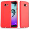 Cadorabo Custodia per Samsung Galaxy A3 2016 in CANDY ROSSO - Morbida Cover Protettiva Sottile di Silicone TPU con Bordo Protezione - Ultra Slim Case Antiurto Gel Back Bumper Guscio