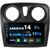 BXLIYER [6GB+128GB] Android 14 IPS Autoradio Per Dacia - Sandero (2012-2017) - Senza fili CarPlay/Android Auto - LED Camera + MIC - DAB Fast-boot Volante 360-Camera WIFI DSP AHD - 2 Din 9 Pollici