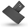 Radoo Cover Galaxy S7 Edge, Slim-Fit Folio Premium Custodia Vintage PU Pelle con [Kickstand] Tasca Stile Unico Sottile Funzione TPU Antiurto Flip Cover a Libro per Samsung S7 Edge(Grigio Nero)