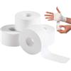 ZLXFT 4 Rotoli Tape sportivo, Nastro fasciature, Nastro Sportivo, Sport Tape, Tape dita crossfit, Nastro bendaggi sportivi ogni volume 3,8cmx10m, Non elastico Bianco cotone (Bianco cotone)