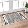 INKAROBOX Tappeti in cotone con nappa, tappeto passatoia per cucina, soggiorno, camera da letto, lavanderia, ingresso (60 x 130 cm, diamante)