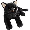 Juzinqu Peluche gatto | Giocattoli di peluche gatto nero/bianco | Cuscino per animali di peluche per gatti simulazione per bambini | Simpatico peluche gattino peluche per ragazze e ragazzi Regali compleanno