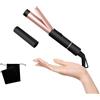 OKWRAP Mini ferro arricciacapelli, ferro ricci 25MM, ferro boccoli da viaggio 180℃, mini hair curler in ceramica, arriccia capelli piccolo curling iron