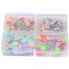 Ejoyous 300 Pezzi Patchwork Pins, Spille da Cucito a Testa Piatta Spille Trapuntate Diritte 4 Spille con Testa a Bottone in Scatola per Artigianato Cucito, 2 Pollici (tipo 2#)