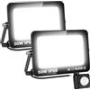 Willpower Faro LED Esterno 50W Faretti LED Con Sensore Movimento Bianco