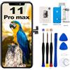 EFAITHLIFE per iPhone 11 PRO Max Sostituzione dello Schermo LCD 6,5 Pollici Gruppo digitalizzatore del Display Schermo tattile,con Strumento di Riparazione del Gruppo Telaio