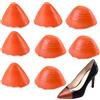 Roucerlin 4 paia di inserti per scarpe larghe, inserti per dita di mezza taglia per scarpe troppo grandi e strette, imbottitura per cuscino per dita, solette riduttori per uomini e donne, tacco alto più piccolo