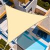KIMIGO Vela ombreggiante Impermeabile 3x3x3m,Vele Parasole Protezione UV 95%,Tenda a Vela Ombreggiante Impermeabile Triangolo,Tenda da Sole per Esterno,per Esterno,Giardino e Terrazza, Piscina,Beige
