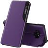 SIYOPINPFY Cover per Samsung Galaxy Note 9, Custodia con Smart Clear View Windows Portafoglio Case Custodia Flip Pelle PU Kickstand Case Antiurto Protettiva Cover per Samsung Galaxy Note 9 Viola