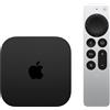 APPLE Lettore multimediale Apple TV 4K WiFi + Ethernet con 128GB di archiviazione - MN893T-A
