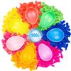 Belmalia 500 Palloncini d'acqua, Gavettoni, con accessori per riempimento da rubinetto, colorato, facile da riempire