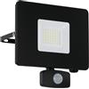 Eglo Leuchten my light Proiettore Faedo 3 nero da 31W Led integrato 5000k da esterno IP44 con sensore 97462/20