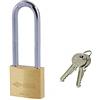 CISA 122011410, Lucchetto Arco Lungo, 40 mm, Arco in Acciaio, Corpo in Ottone