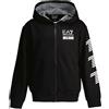 EA7 EMPORIO ARMANI FELPA FULL ZIP CON CAPPUCCIO GRAPHIC BAMBINO