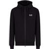 EA7 EMPORIO ARMANI FELPA FULL ZIP CON CAPPUCCIO CORE IDENTITY