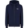 EA7 EMPORIO ARMANI FELPA FULL ZIP CON CAPPUCCIO CORE IDENTITY