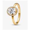 Pandora Anello dorato Punto Luce ovale Donna Pandora