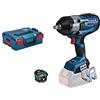 Bosch Professional BITURBO avvitatore a massa battente a batteria GDS 18V-1000 C (coppia ser. 1.000 Nm, coppia spun. 1.600 Nm, batt. e caricabatteria non incl., con mod. Connectivity, in L-BOXX 136)