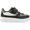 FILA Fxventuno Velcro Kids, Scarpe da ginnastica Unisex - Bambini e ragazzi, Verde (Olio Verde Black), 34 EU