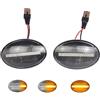 Hacreyatu LED Indicatore di direzione laterale per Opel Corsa B C Astra F Combo B C | (Trasparente)
