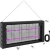 HOMCOM Lampada Antizanzare per Interno 8W con Catenella e Rete di Protezione, 49x6x25 cm, Nero
