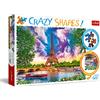 Trefl, Puzzle, Cielo sopra Parigi, 600 Elementi, Forme Pazze, Qualità Premium, per adulti e Bambini dai 10 anni