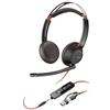 Hp Cuffie Hp Poly Blackwire 5220 A padiglione Cablato 3.5mm/Usb-c per Musica/Chiamate con microfono Nero [93S88AA]